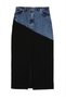 Denim midi etek