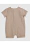 Embroidered Romper with Crew Neck and Short Sleeves - 2