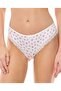 3 Pack Printed Lace Trim Brazilian Briefs - 6