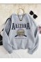 Printed Crew Neck Fleece Sweatshirt