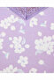 Printed Lace Trim Camisole with V-Neck - 5