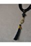 Vavlı 99 Pearl Prayer Beads – Colorful Bead Prayer Beads with Stylish Tassels 10 Pieces Black - 4