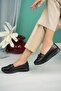 Women's 4 Point Orthopedic Anti-Sweat Non-Slip Anatomical Sole Shoes Black