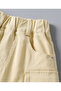 Elastic Waist Skirt with Pockets - Beige - 4