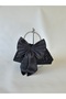 Black Sequined Bow Portfolio Evening Dress Handbag - 7
