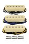 FLEOR 3PCS Flat Top Pole Pieces Vintage Alnico 5 Single Coil Pickups Guitar Pickups 50/50/52mm Se... - 8