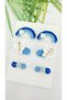 Blue Dream 6-Piece Snap Organic Handmade Niche Hair Accessories Girls Hair Clips Made in Turkey 6's Hairpin - 3