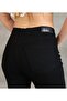 Women's High Waist Spanish Leg Black Denim Lycra Jean Trousers - 5
