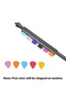 Guitar Pick Storage Holder with 5 Pick Guitar Picks Clamp Clip for Microphone Score Stand ... - 4