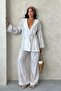 Women's Tie-Up Slit Kimono Pants Set