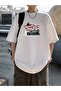 Your Theme Printed Oversize Circle Neck T-Shirt
