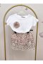 Girl's Collar Flower Detailed Chiffon Skirt Eid Suit - 2
