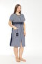 Women's Plus Size Lycra Viscose Fabric Zipper Dress 7518 - 3