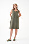 100% Cotton Muslin Fabric Rope Strap Dress Mg-20251 - 3