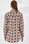 Women's Patterned Viscose Shirt Orange 1071 - 5