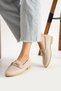 Women's Ballerinas Beige Faux Leather Ballerinas Comfortable Lightweight Ballerinas Daily Ballerinas Beige - 3