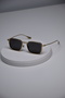 Men's Uv400 Protected Square Steel Stainless Tarnish Metal Sunglasses - 5