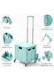 Foldable Shopping Trolley with Lid 45 L Capacity Aluminium Telescopic Handle - 8