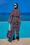 Tropical Patterned Beach Pareo Kimono – Rp2507 - 2