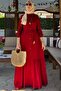 Süreyya Shirt Dress Red
