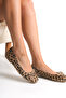 Women's Babet Sima Leopard Stone Buckle Square Toe Comfortable Sole Shoes - 2