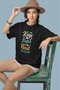 Men/Women Keep Falm and Carry Transfer Printed Round Neck Short Sleeve T-Shirt - 2