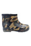 Men's Camouflage Patterned Waterproof Short Rubber Boots – Zippered Garden and Rain Shoes - 3