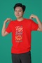 Men/Women Keep Falm and Carry Transfer Printed Round Neck Short Sleeve T-Shirt