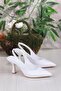 35809 Ceyn Skin Closed Front Open Back Heeled Women's Shoes - 5