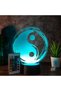 3D Acrylic Balance Symbol Yin Yang Led Night Light 3D Balance Lighted Table Lamp 3D Yin Yang - 3