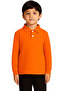 Children's Polo Neck School T-Shirt Long Sleeve Fabric Button Vr.Ok.183.Y01