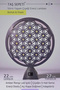 Citrine Stone Flower of Life Abundance Abundance Inspiration Energy Lamp Amber Led Light Meditation Flower of Life