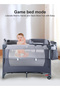 5-in-1 Pack and Play, Baby Bedside Sleeper with Bassinet, Multifunction Bedside Crib from Newborn - 8