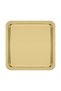 Stainless Steel Gold Color Presentation Tray 21 X21 Cm Tea Coffee Cake Dessert Service Presentation Tray 4 Pieces - 2
