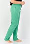 Women Graphic Print Drawstring Pajama Pant, Green - 4