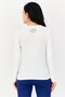 x The Shinning Women Sportswear Fit Long Sleeves Outdoor T-shirt, White - 2