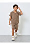 Linen Look Pocket Detail Shirt and Shorts Set