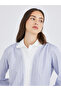 Striped Spread Collar Long Sleeve Shirt - 3
