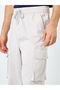 Woven Oversized Fit Open Hem Cargo Joggers - 3