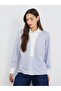 Striped Spread Collar Long Sleeve Shirt