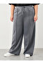 Plus Wide Leg Joggers with Pintuck Detail - 2
