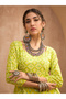 Green Floral Sweetheart Neck Anarkali Kurta - 4