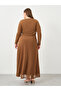 Plus Mesh Maxi Dress with Square Neck - 5