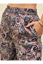 Paisley Print Tie-Front Crop Top and Trousers Co-Ords - 5