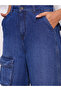 Straight Fit Mid-Rise Faded Cotton Cargo Pockets Jeans - 6