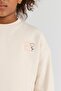 Bg Store Girl's Ecru Sweatshirt - 3