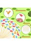 50 Dinosaur-Themed Cocktail Toothpicks for Cakes, Desserts, and Snacks - 5