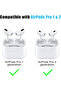 Airpods Pro 2nd/1st Generation with Noise Reduction Hole |[4 Pairs] Medium |Black and White - 2