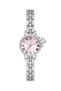Spectrum Minimal Case Round Dial Heart Charm Detailed Metal Cord Women Wrist Watch - 2
