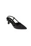 Yazkiş Women's Black Navy Skin Silver Pointed Toe Stone Top 8cm Goblet Heel Evening Dress Shoes